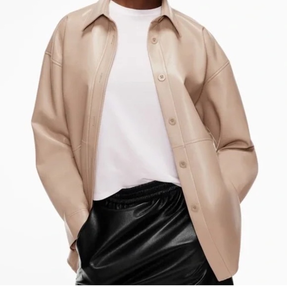 Babaton by Aritzia Began Leather “Pelli” Jacket - Picture 1 of 6